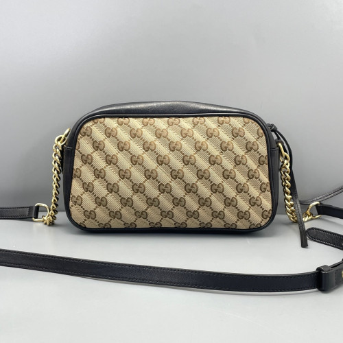Gucci Camera Case GG Supreme Monogram Brown Black