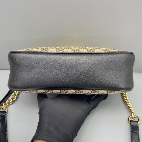 Gucci Camera Case GG Supreme Monogram Brown Black
