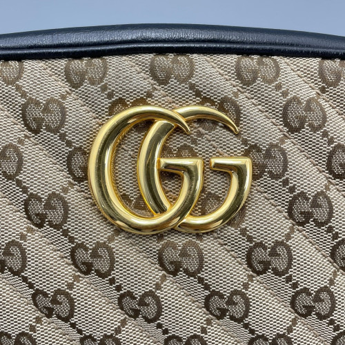 Gucci Camera Case GG Supreme Monogram Brown Black