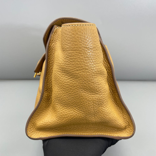 Prada Tote Bag Grained Calfskin Tan