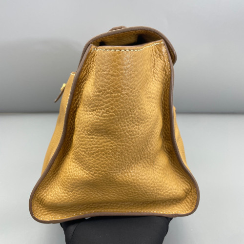 Prada Tote Bag Grained Calfskin Tan