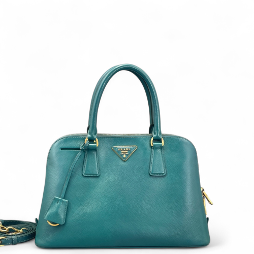 Prada Medium Lux Open Promenade Saffiano Calfskin Green