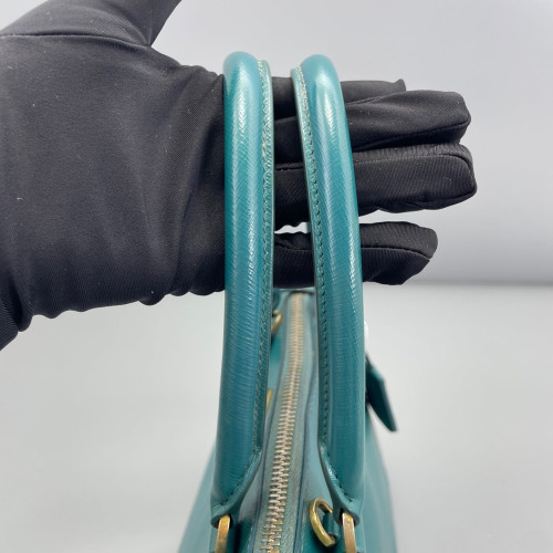 Prada Medium Lux Open Promenade Saffiano Calfskin Green