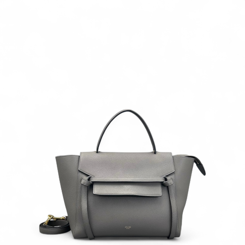 Celine Mini Belt Bag Grained Calfskin Grey