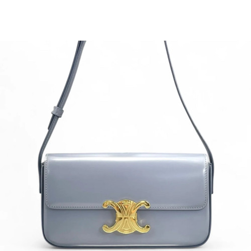Celine Medium Tilly Triomphe Shoulder Bag Smooth Calfskin Wisteria
