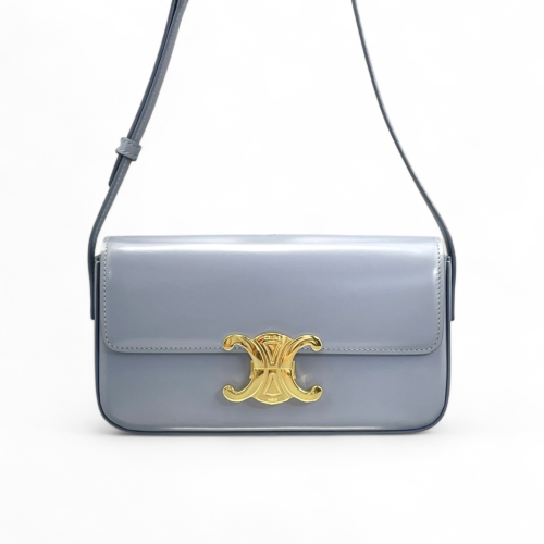 Celine Medium Tilly Triomphe Shoulder Bag Smooth Calfskin Wisteria
