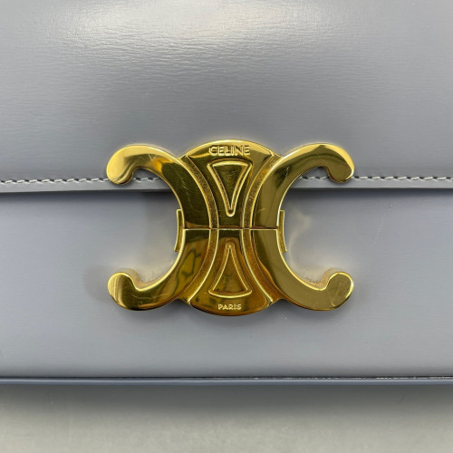 Celine Medium Tilly Triomphe Shoulder Bag Smooth Calfskin Wisteria