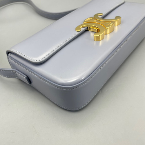 Celine Medium Tilly Triomphe Shoulder Bag Smooth Calfskin Wisteria
