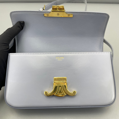Celine Medium Tilly Triomphe Shoulder Bag Smooth Calfskin Wisteria