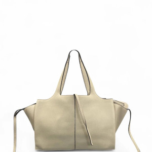 Celine Handbag Grained Calfskin White