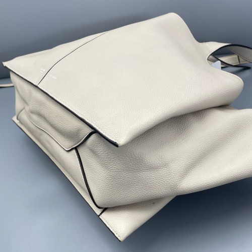 Celine Handbag Grained Calfskin White