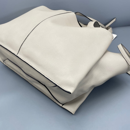 Celine Handbag Grained Calfskin White