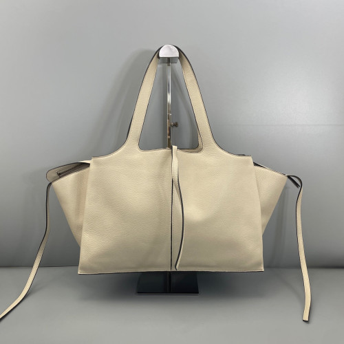 Celine Handbag Grained Calfskin White