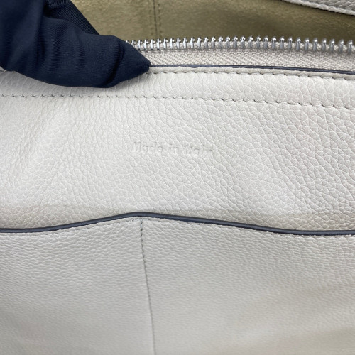 Celine Handbag Grained Calfskin White