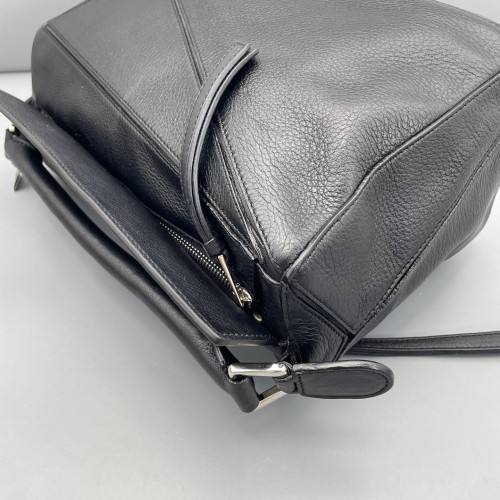 Loewe Medium Puzzle Anagram Debossed Calfskin Black