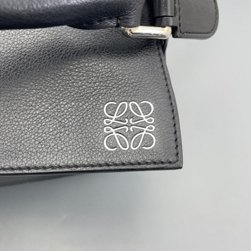 Loewe Medium Puzzle Anagram Debossed Calfskin Black