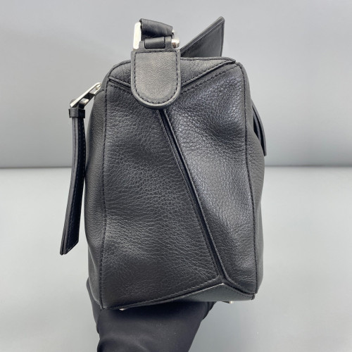 Loewe Medium Puzzle Anagram Debossed Calfskin Black