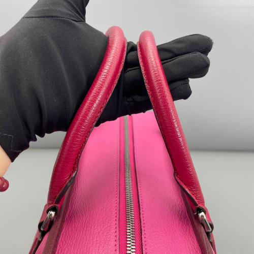 Loewe Amazona 36 Grained Calfskin Rose Burgundy Red Loewe Amazona 36 Grained Calfskin Rose Burgundy Red
