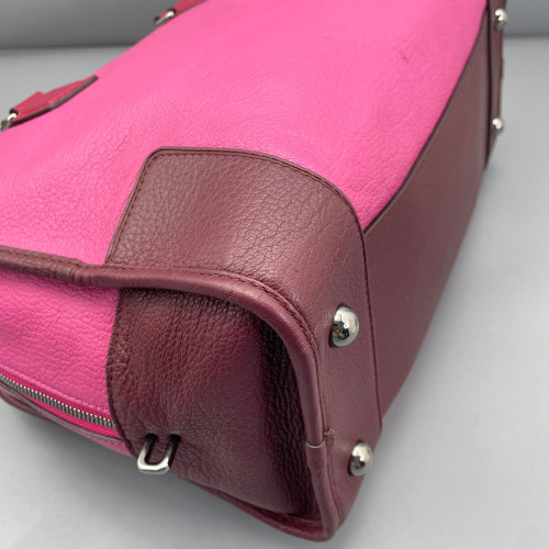 Loewe Amazona 36 Grained Calfskin Rose Burgundy Red Loewe Amazona 36 Grained Calfskin Rose Burgundy Red