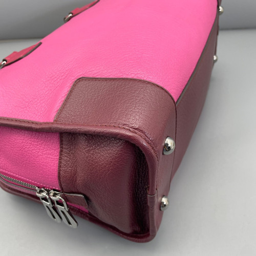 Loewe Amazona 36 Grained Calfskin Rose Burgundy Red Loewe Amazona 36 Grained Calfskin Rose Burgundy Red