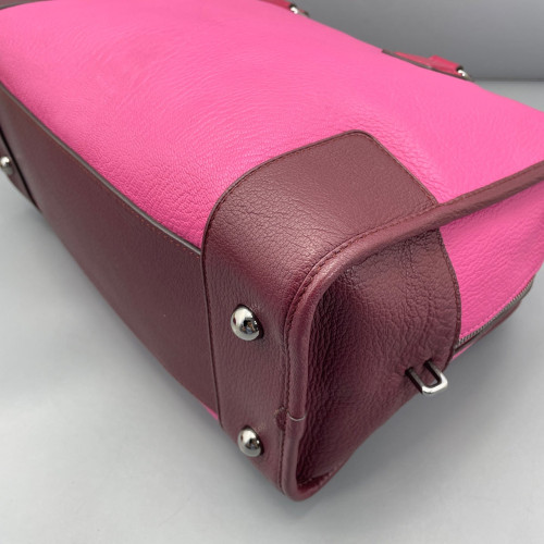 Loewe Amazona 36 Grained Calfskin Rose Burgundy Red Loewe Amazona 36 Grained Calfskin Rose Burgundy Red