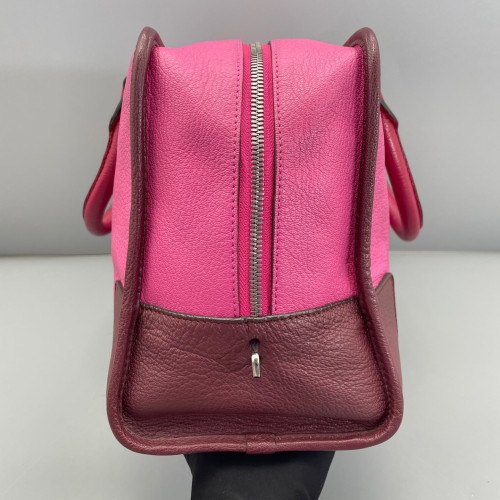 Loewe Amazona 36 Grained Calfskin Rose Burgundy Red Loewe Amazona 36 Grained Calfskin Rose Burgundy Red