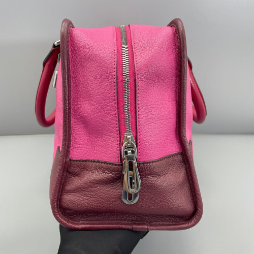 Loewe Amazona 36 Grained Calfskin Rose Burgundy Red Loewe Amazona 36 Grained Calfskin Rose Burgundy Red