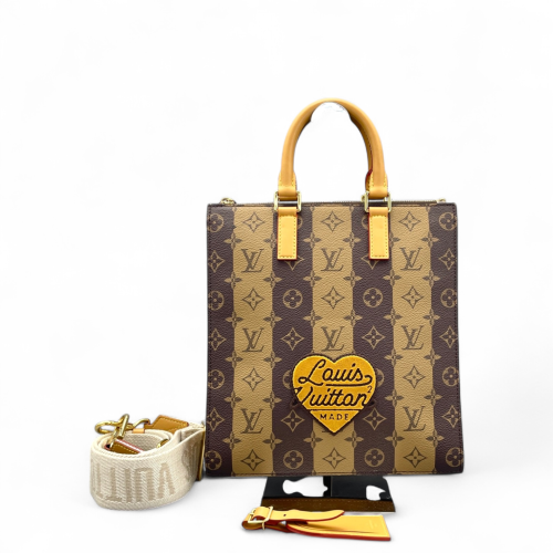 Louis Vuitton X Nigo Sac Plat Messenger Monogram Brown Beige