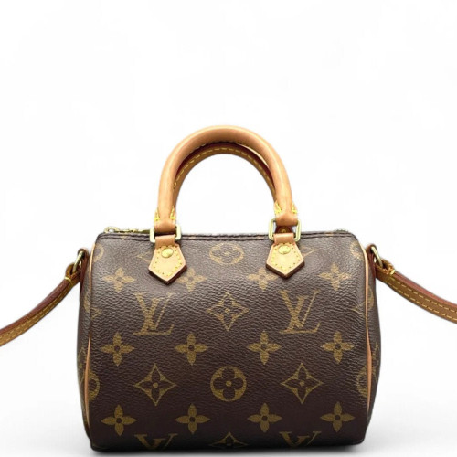 Louis Vuitton Nano Speedy Bandouliere Monogram Brown