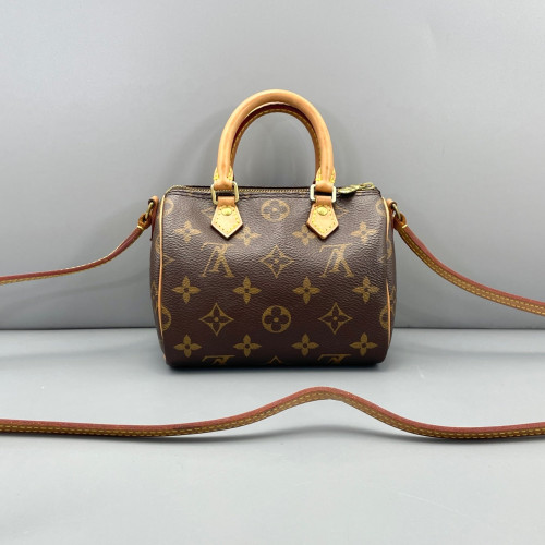 Louis Vuitton Nano Speedy Bandouliere Monogram Brown