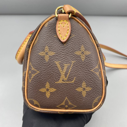 Louis Vuitton Nano Speedy Bandouliere Monogram Brown