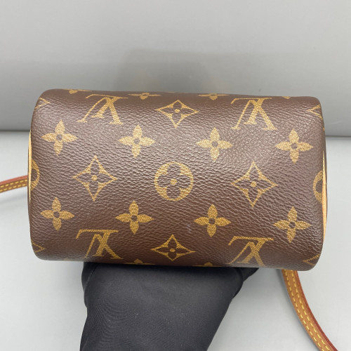 Louis Vuitton Nano Speedy Bandouliere Monogram Brown