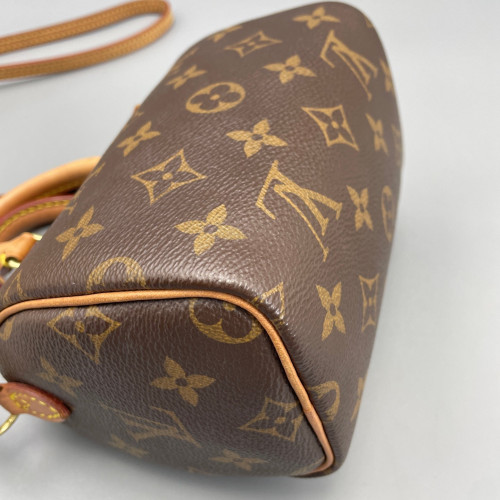 Louis Vuitton Nano Speedy Bandouliere Monogram Brown