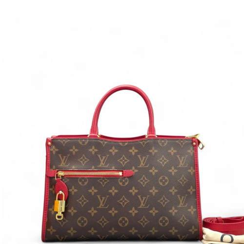 Louis Vuitton Popincourt MM Monogram Brown Red