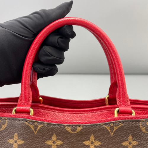 Louis Vuitton Popincourt MM Monogram Brown Red