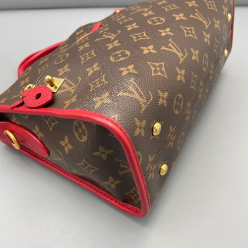 Louis Vuitton Popincourt MM Monogram Brown Red