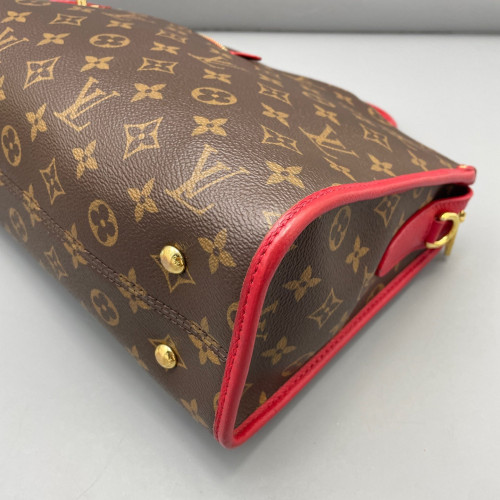 Louis Vuitton Popincourt MM Monogram Brown Red