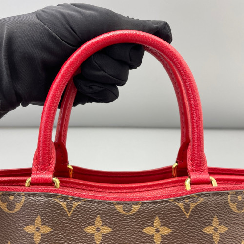 Louis Vuitton Popincourt MM Monogram Brown Red