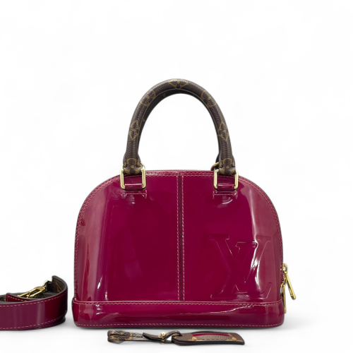 Louis Vuitton Alma BB Vernis Azalea Brown