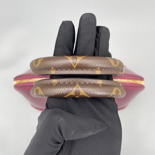 Louis Vuitton Alma BB Vernis Azalea Brown