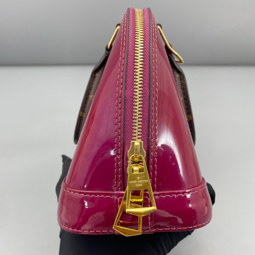 Louis Vuitton Alma BB Vernis Azalea Brown