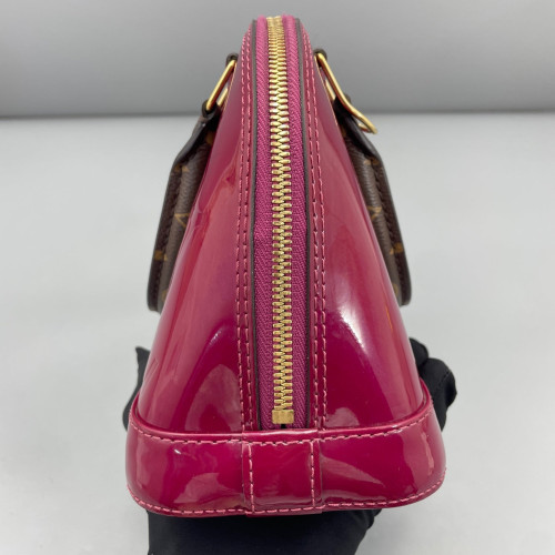 Louis Vuitton Alma BB Vernis Azalea Brown