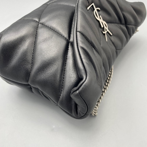 Yves Saint Laurent Toy Loulou Puffer Chain Calfskin Black