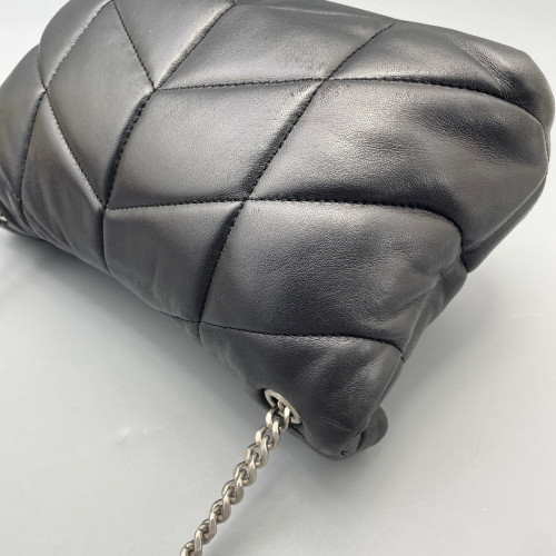 Yves Saint Laurent Toy Loulou Puffer Chain Calfskin Black
