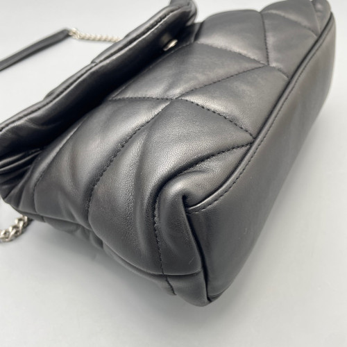 Yves Saint Laurent Toy Loulou Puffer Chain Calfskin Black