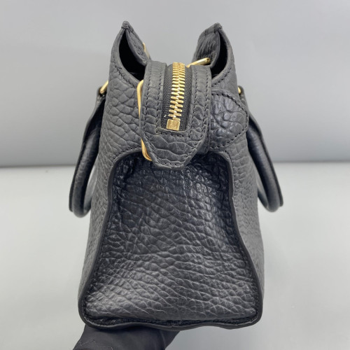 Burberry Two-Way Bag Grained Calfskin Black