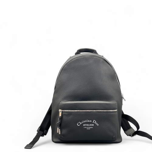 Dior Backpack Grained Calfskin Black