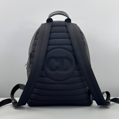 Dior Backpack Grained Calfskin Black