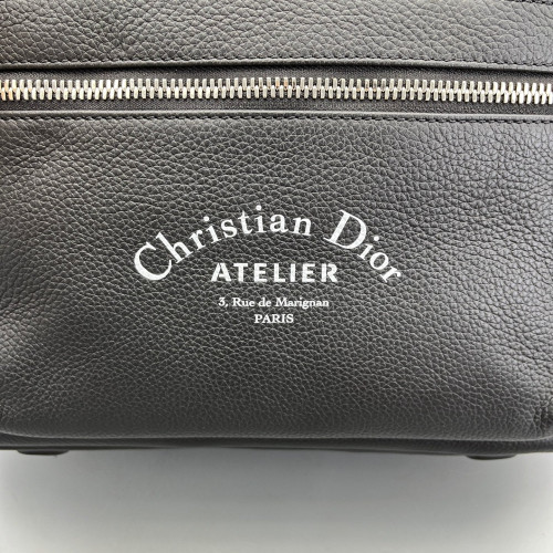 Dior Backpack Grained Calfskin Black