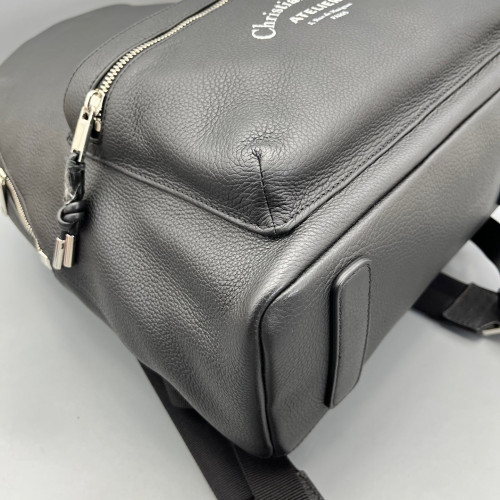 Dior Backpack Grained Calfskin Black